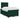 Pat box spring cu saltea, verde închis, 120x200 cm, catifea