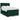 Pat box spring cu saltea, verde închis, 140x190 cm, catifea