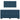 Pat box spring cu saltea, albastru, 140x190 cm, catifea