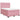 Pat box spring cu saltea, roz, 140x190 cm, catifea