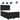 Pat box spring cu saltea, negru, 140x190 cm, catifea
