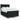 Pat box spring cu saltea, negru, 140x190 cm, catifea