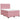 Pat box spring cu saltea, roz, 140x190 cm, catifea