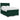 Pat box spring cu saltea, verde închis, 140x200 cm, catifea