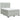 Pat box spring cu saltea, gri deschis, 160x200 cm, catifea