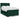 Pat box spring cu saltea, verde închis, 160x200 cm, catifea