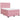 Pat box spring cu saltea, roz, 160x200 cm, catifea