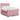 Pat box spring cu saltea, roz, 160x200 cm, catifea