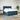 Pat box spring cu saltea, albastru, 180x200 cm, catifea
