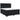 Pat box spring cu saltea, negru, 200x200 cm, catifea