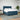 Pat box spring cu saltea, albastru, 200x200 cm, catifea