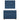 Pat box spring cu saltea, albastru, 80x200 cm, textil
