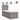 Pat box spring cu saltea, gri taupe, 80x200 cm, textil