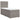 Pat box spring cu saltea, gri taupe, 80x200 cm, textil