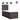 Pat box spring cu saltea, maro închis, 90x190 cm, textil