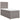 Pat box spring cu saltea, gri taupe, 90x190 cm, textil