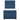 Pat box spring cu saltea, albastru, 90x190 cm, textil