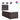 Pat box spring cu saltea, maro închis, 90x190 cm, textil