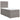Pat box spring cu saltea, gri taupe, 90x190 cm, textil