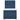 Pat box spring cu saltea, albastru, 90x190 cm, textil