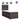 Pat box spring cu saltea, maro închis, 90x200 cm, textil