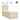 Pat box spring cu saltea, crem, 90x200 cm, textil