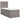 Pat box spring cu saltea, gri taupe, 100x200 cm, textil