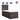 Pat box spring cu saltea, maro închis, 100x200 cm, textil