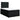 Pat box spring cu saltea, negru, 120x190 cm, catifea