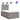Pat box spring cu saltea, taupe, 120x190 cm material textil