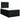 Pat box spring cu saltea, negru, 120x190 cm, catifea