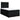 Pat box spring cu saltea, negru, 120x190 cm, catifea