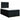 Pat box spring cu saltea, negru, 120x190 cm, catifea