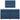 Pat box spring cu saltea, albastru, 120x200 cm, textil