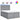Pat box spring cu saltea, gri deschis, 140x190 cm, textil