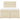 Pat box spring cu saltea, crem, 140x200 cm, textil