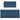 Pat box spring cu saltea, albastru, 140x200 cm, textil