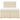 Pat box spring cu saltea, crem, 160x200 cm, material textil