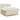 Pat continental cu saltea, crem, 180x200 cm, textil