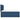 Pat box spring cu saltea, albastru, 180x200 cm, material textil