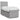Pat box spring cu saltea, gri deschis, 90x200 cm, textil