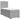 Pat box spring cu saltea, gri deschis, 90x200 cm, textil