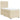 Pat box spring cu saltea, crem, 90x200 cm, textil