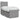 Pat box spring cu saltea, gri deschis, 90x200 cm, textil