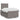 Pat box spring cu saltea, taupe, 120x190 cm material textil