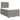 Pat box spring cu saltea, gri taupe, 120x200 cm, textil