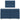 Pat box spring cu saltea, albastru, 120x200 cm, textil