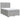 Pat box spring cu saltea, gri deschis, 140x190 cm, textil