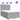 Pat box spring cu saltea, gri deschis, 140x190 cm, textil