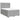 Pat box spring cu saltea, gri deschis, 140x190 cm, textil